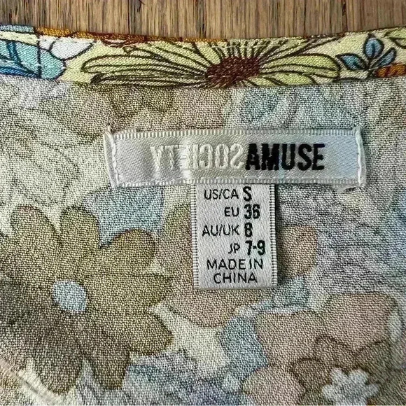 Amuse Society Women’s Daydream Woven Top Cava Size Small - Picture 14 of 16